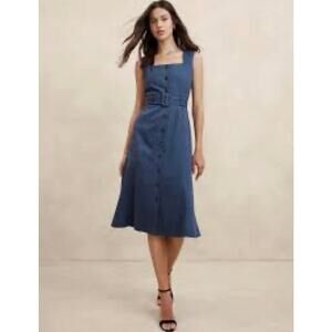 Banana Republic Factory Blue Midi Dress